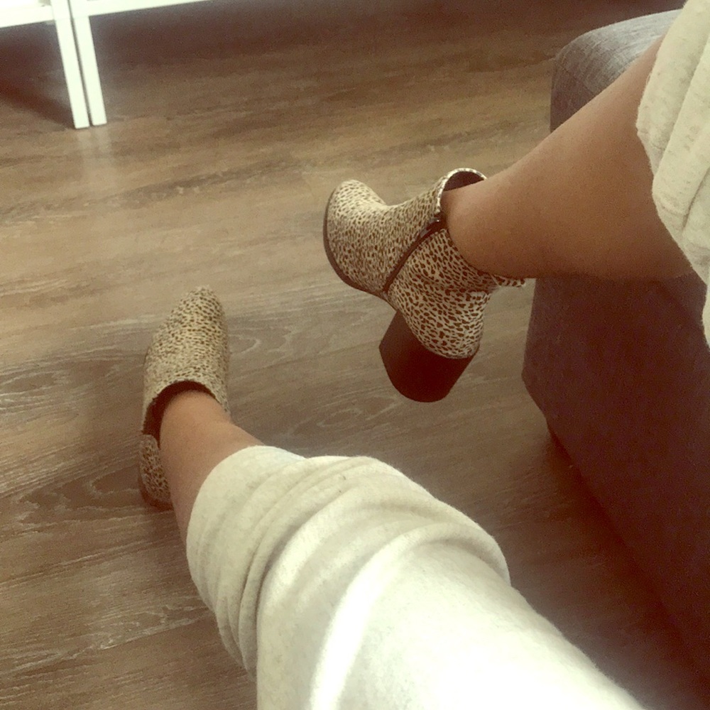 Animal Print Booties